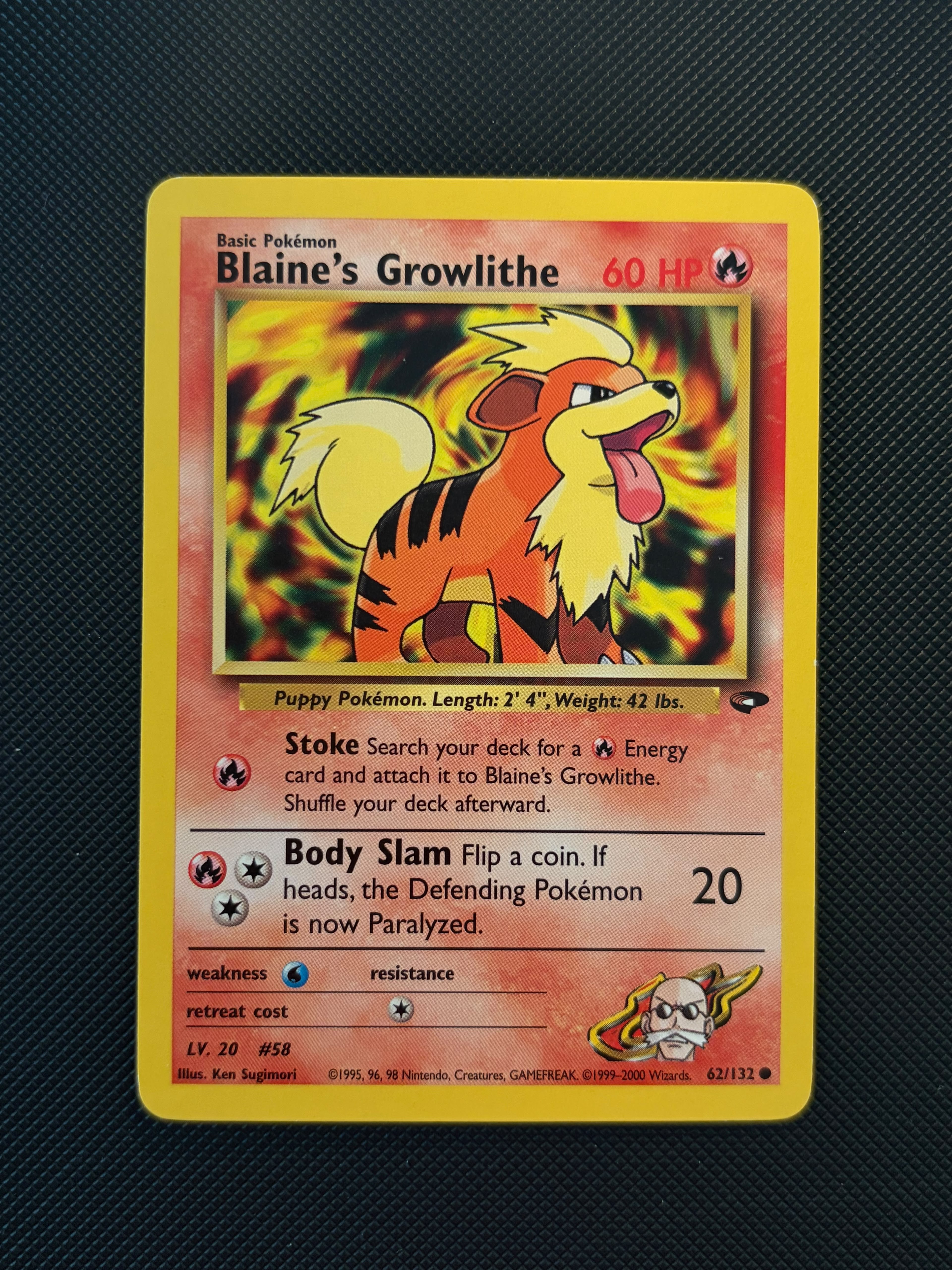 Blaine's Growlithe (GC 62)